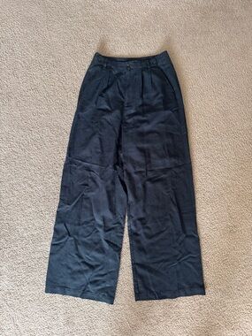 Madewell Harlow Black High-Waist Wide-Leg Pant 2